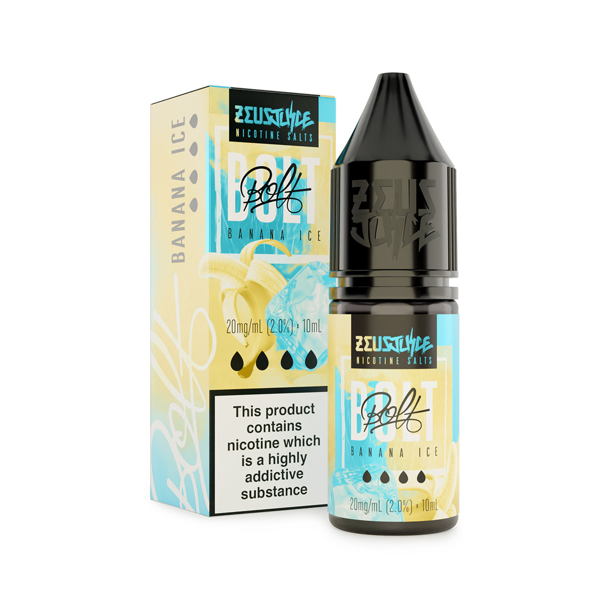 Zeus Juice | BOLT | 10ml Nic Salt | Banana Ice