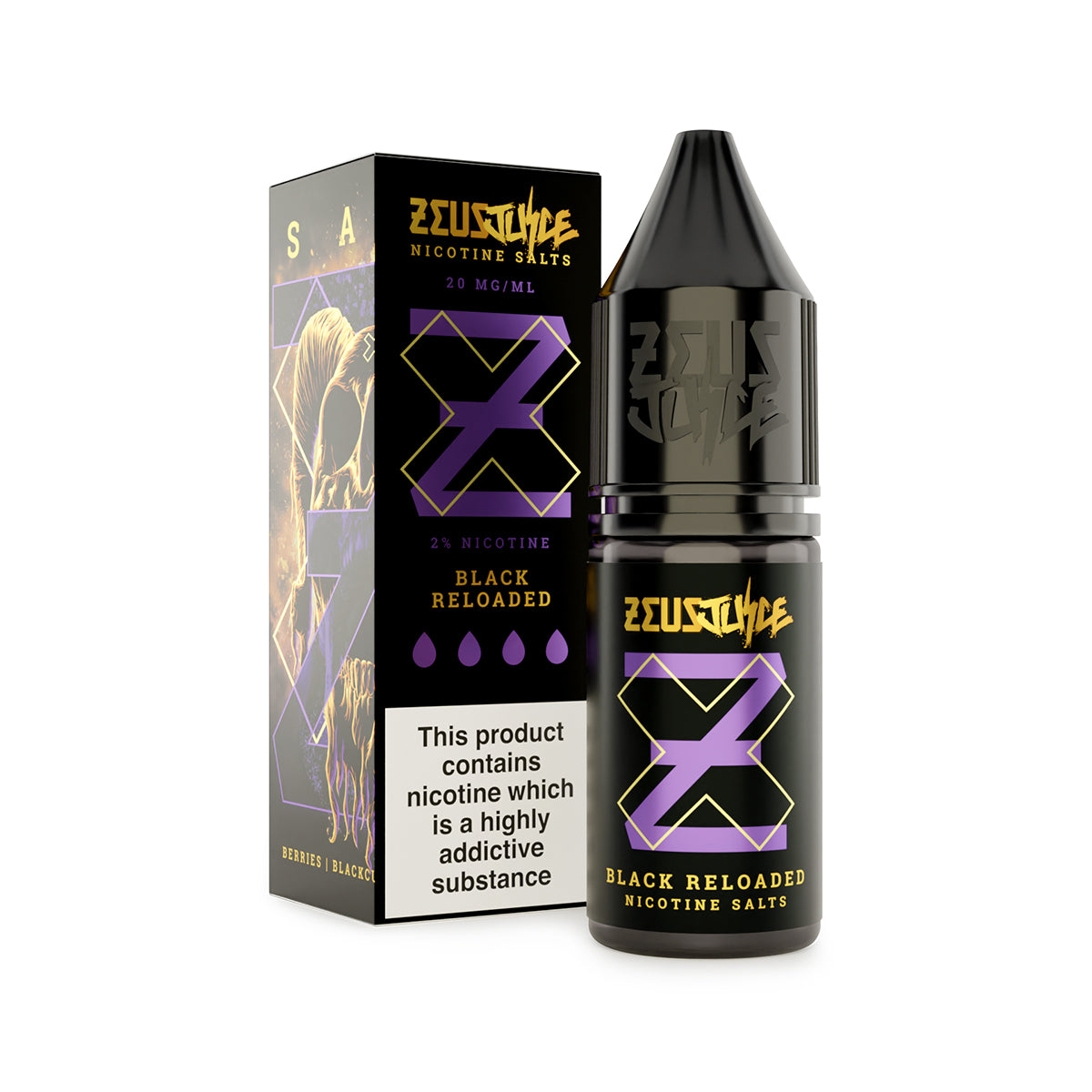 Zeus Juice | 10ml Nic Salt | The Black Reloaded