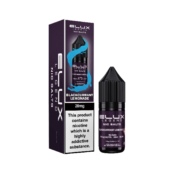ELUX | Elux Legend 10ml Nicotine Salt E-Liquids | Blackcurrant Lemonade | 10mg / 20mg Nic Salts