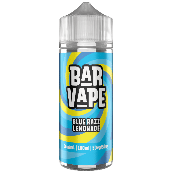 Bar Vape | 100ml Shortfill E-Liquids | 0mg | 50/50 VG/PG | Blue Razz Lemonade