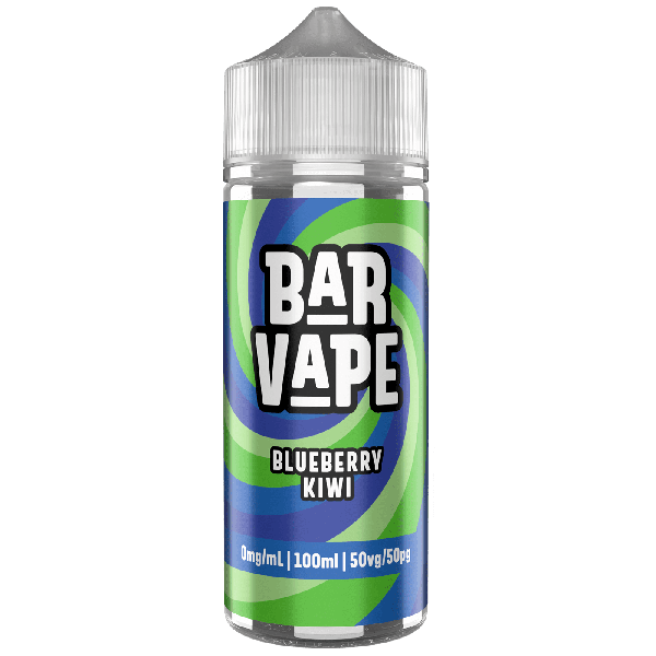 Bar Vape | 100ml Shortfill E-Liquids | 0mg | 50/50 VG/PG | Blueberry Kiwi