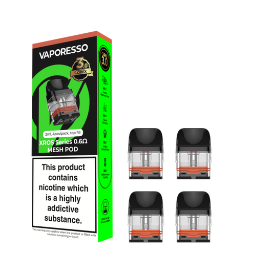 Vaporesso | XROS Series COREX 3.0 Replacement Pods | Pack of 4
