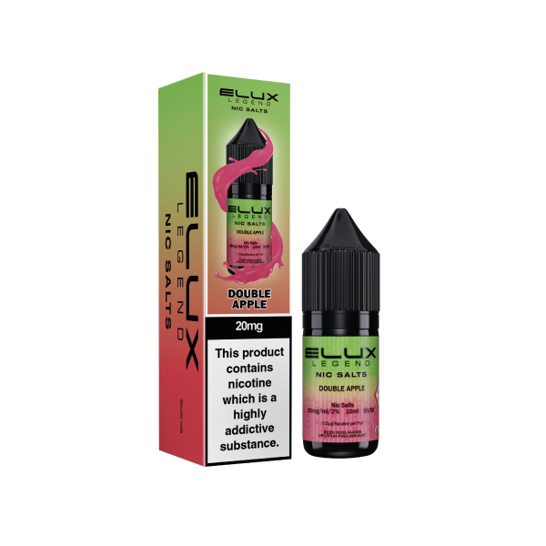 ELUX | Elux Legend 10ml Nicotine Salt E-Liquids | Double Apple | 10mg / 20mg Nic Salts