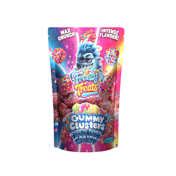 Freezy Treats | Freeze Dried Candy Sweets | 1 x Single Bag | GUMMY CLUSTERS