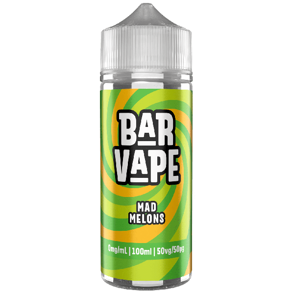 Bar Vape | 100ml Shortfill E-Liquids | 0mg | 50/50 VG/PG | Mad Melons