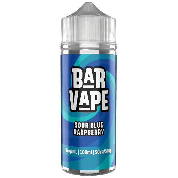 Bar Vape | 100ml Shortfill E-Liquids | 0mg | 50/50 VG/PG | Sour Blue Raspberry