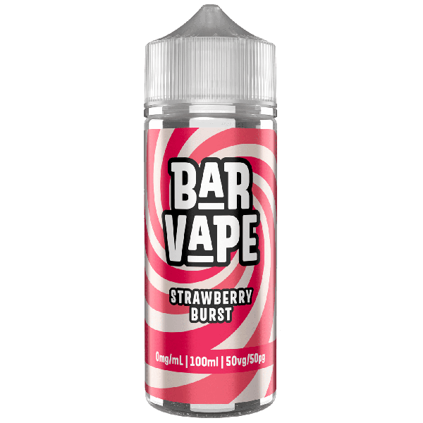 Bar Vape | 100ml Shortfill E-Liquids | 0mg | 50/50 VG/PG | Strawberry Burst