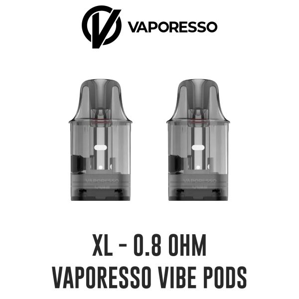 Vaporesso | VIBE Replacement Dual Mesh Smart Pods | 0.8 Ohm / 0.6 Ohm Ashby Vape Vaporesso | VIBE Replacement Dual Mesh Smart Pods | 0.8 Ohm / 0.6 Ohm Ashby Vape