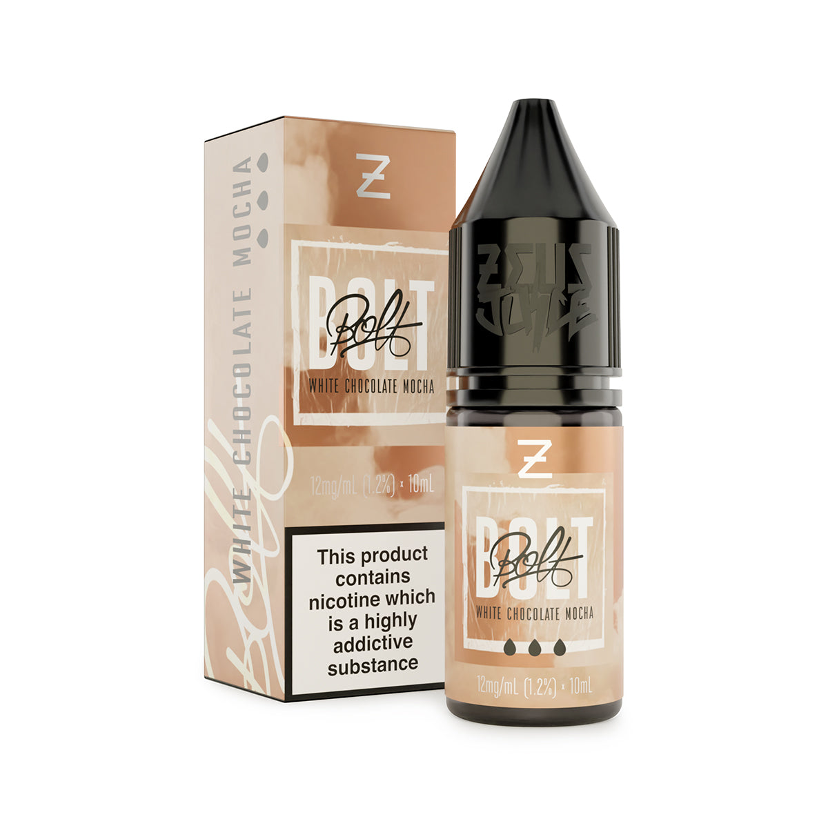 Zeus Juice | BOLT | 10ml 50/50 Freebase | White Chocolate Mocha