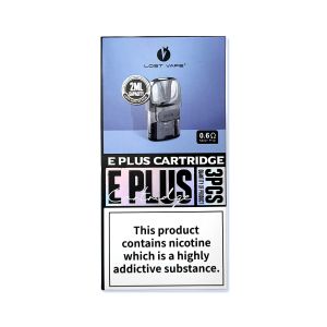 Lost Vape | E PLUS Replacement Pod Cartridge | Pack of 3 | 0.6 Ohm Coil Installed