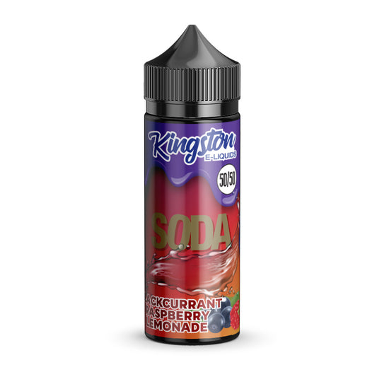 Kingston Soda | 50/50 | Blackcurrant & Raspberry Lemonade | 100ml Shortfill | 0mg