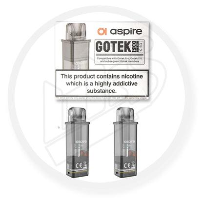 Aspire | GOTEK Replacement Pods | Pack of 2 | 0.6 Ohm Mesh Coil