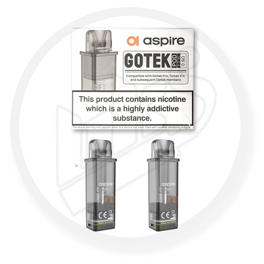 Aspire | GOTEK Replacement Pods | Pack of 2 | 0.6 Ohm Mesh Coil