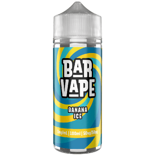 Bar Vape | 100ml Shortfill E-Liquids | 0mg | 50/50 VG/PG | Banana Ice
