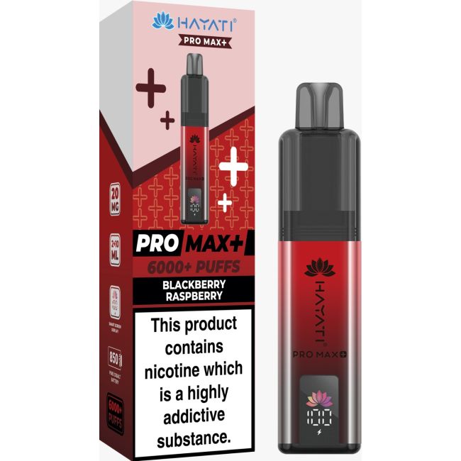 Hayati | Pro Max+ 6000 Pre-Filled Pod Vape Kit | 850mAh | 20mg