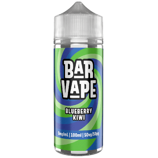 Bar Vape | 100ml Shortfill E-Liquids | 0mg | 50/50 VG/PG | Blueberry Kiwi