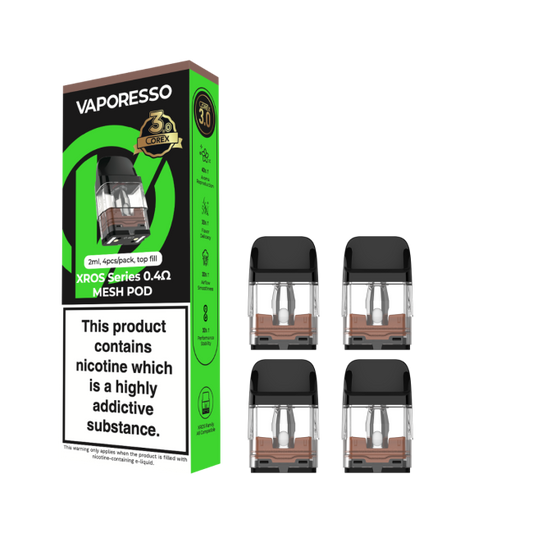 Vaporesso | XROS Series COREX 3.0 Replacement Pods | Pack of 4
