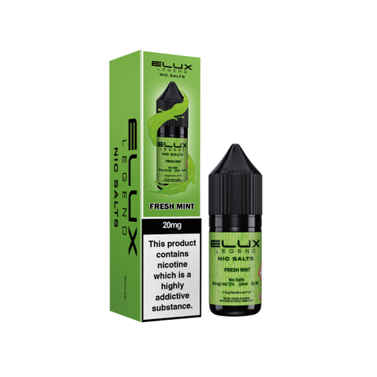 ELUX | Elux Legend 10ml Nicotine Salt E-Liquids | FRESH MINT | 10mg / 20mg Nic Salts