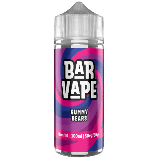 Bar Vape | 100ml Shortfill E-Liquids | 0mg | 50/50 VG/PG | Gummy Bear
