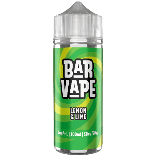 Bar Vape | 100ml Shortfill E-Liquids | 0mg | 50/50 VG/PG | Lemon Lime
