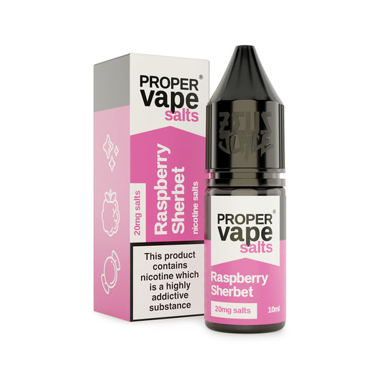 Zeus Juice | PROPER VAPE | 10ml Nic Salt | Raspberry Sherbet