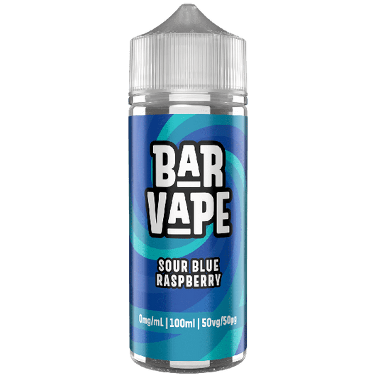 Bar Vape | 100ml Shortfill E-Liquids | 0mg | 50/50 VG/PG | Sour Blue Raspberry