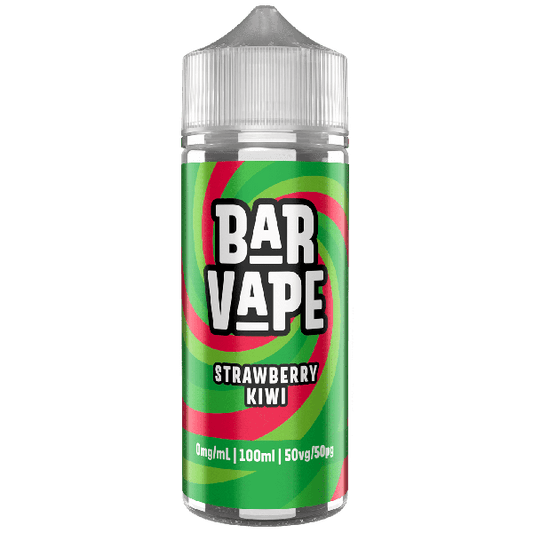 Bar Vape | 100ml Shortfill E-Liquids | 0mg | 50/50 VG/PG | Strawberry Kiwi