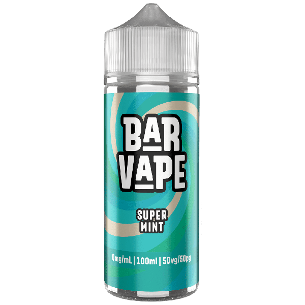 Bar Vape | 100ml Shortfill E-Liquids | 0mg | 50/50 VG/PG | Super Mint