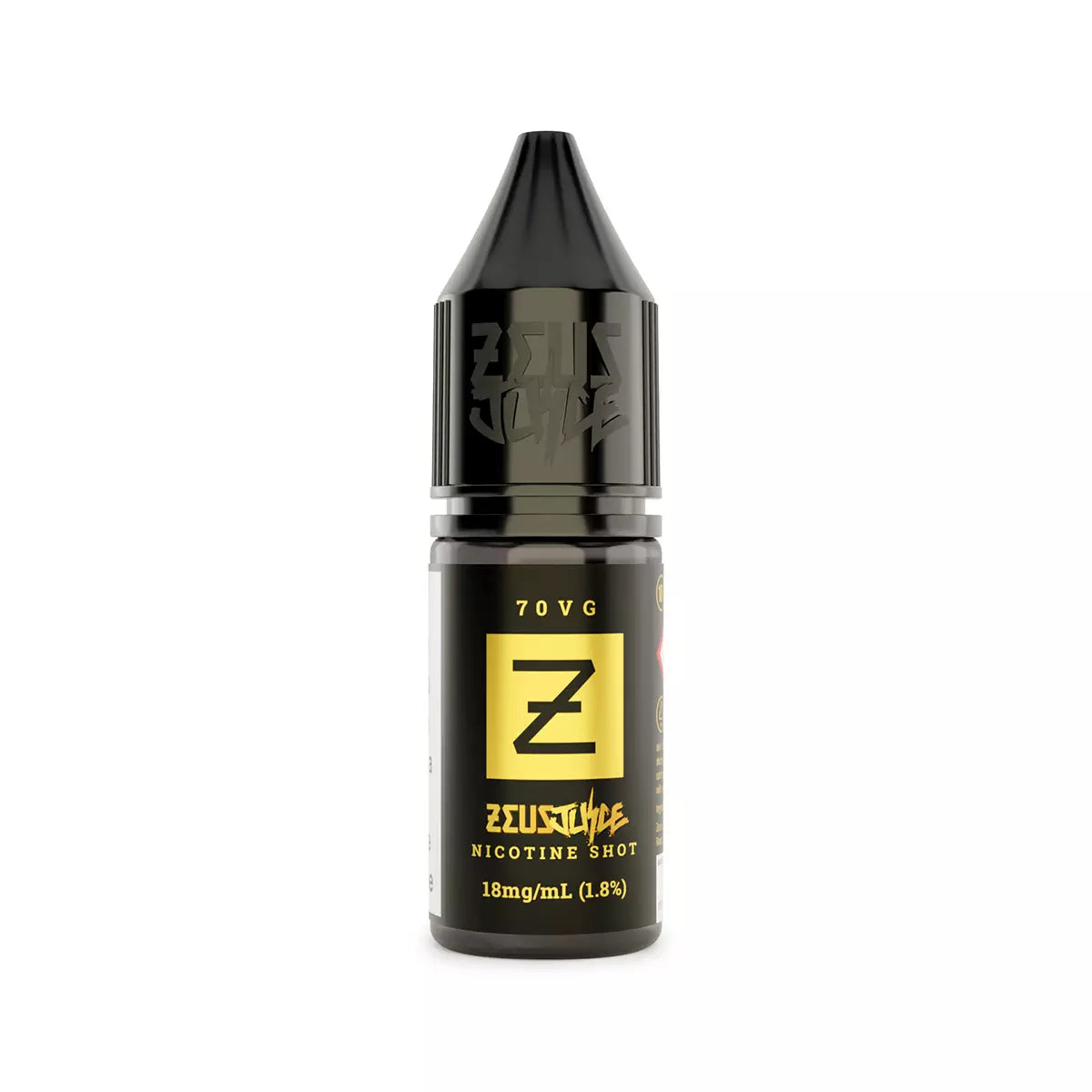 Zeus Nic Shot| 70/30 | FREEBASE | 18mg | NIC SHOT